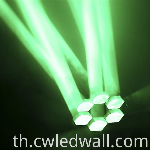 6×15W Mini Bee Eye Stage Lights green